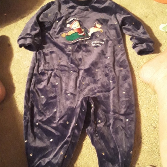 Infant Christmas Onesie with Hat - Picture 3 of 4